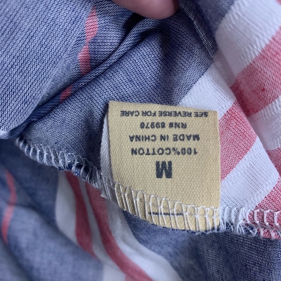 NWOT Love Notes Button Up Striped Top - Picture 7 of 8